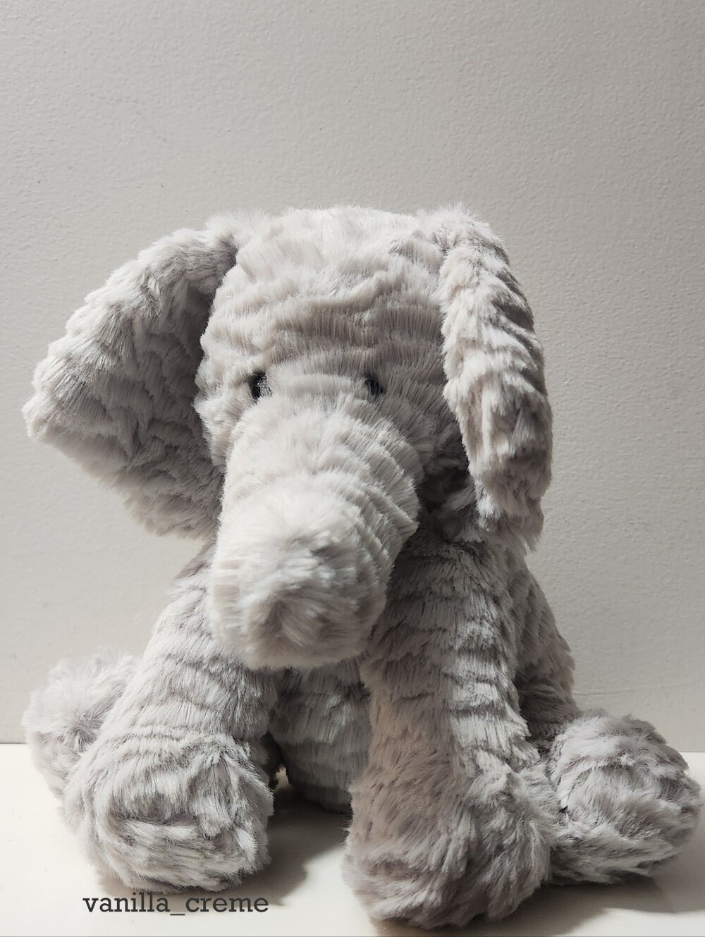 EUC Jellycat Light Grey Fuddlewuddle Elephant Plush Toy (Retired!)